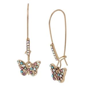 NWT Betsey Johnson Butterfly Earrings